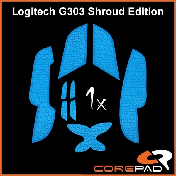 Corepad Soft Grips Grip Tape BTL BT.L Logitech G303 Shroud Edition